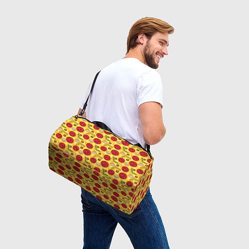 Спортивная сумка Pizza salami / 3D-принт – фото 3