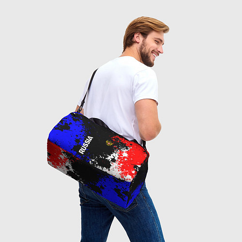 Спортивная сумка Russia Брызги красок / 3D-принт – фото 3