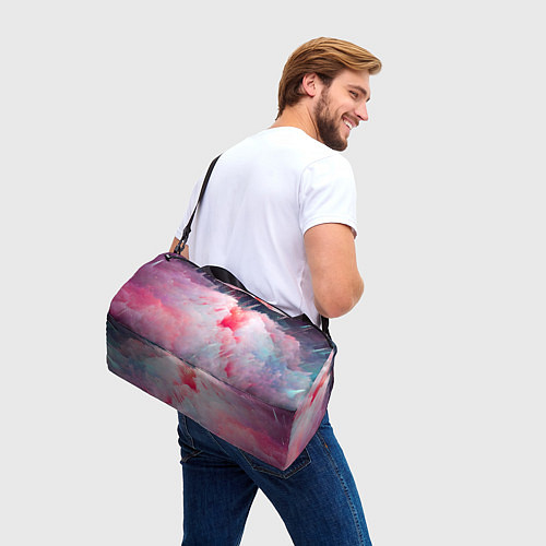Спортивная сумка Абстрактный яркий космос / 3D-принт – фото 3