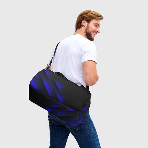 Спортивная сумка Blue Fade 3D Синий градиент / 3D-принт – фото 3
