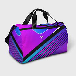 Сумки спортивные TESLA - NEON STYLE ТЕСЛА НЕОН, цвет: 3D-принт