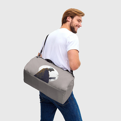 Спортивная сумка Скелет-самурай / 3D-принт – фото 3