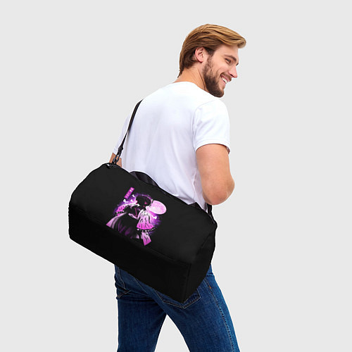 Спортивная сумка Шинобу Кочо силуэт Клинок рассекающего демона / 3D-принт – фото 3