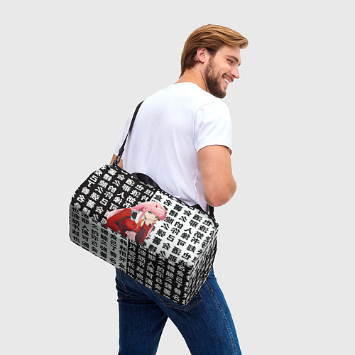 Спортивная сумка Ноль два Любимый во франксе Zero Two / 3D-принт – фото 3