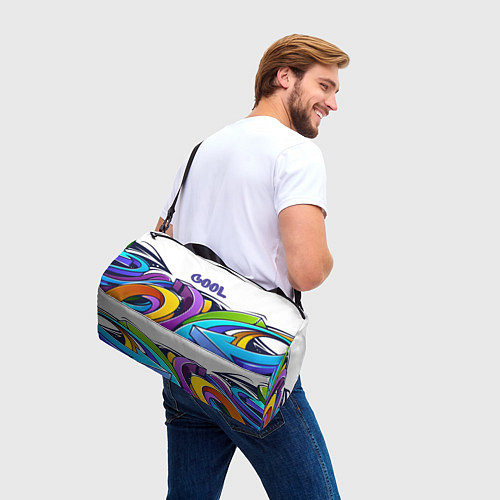 Спортивная сумка Уличное граффити! / 3D-принт – фото 3
