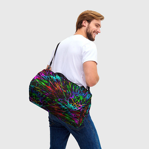 Спортивная сумка Neon pattern Vanguard / 3D-принт – фото 3