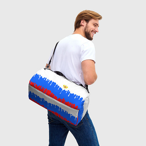 Спортивная сумка Флаг герб russia / 3D-принт – фото 3