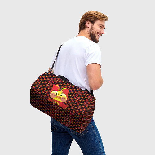 Спортивная сумка Лалафанфан в красном / 3D-принт – фото 3