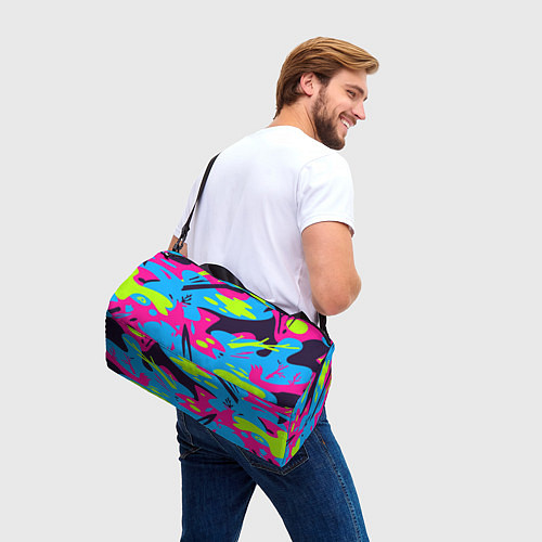 Спортивная сумка Color abstract pattern Summer / 3D-принт – фото 3