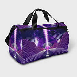 Сумки спортивные Vaporwave Neon Space, цвет: 3D-принт