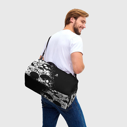 Спортивная сумка Sabaton - сабатон черепа / 3D-принт – фото 3