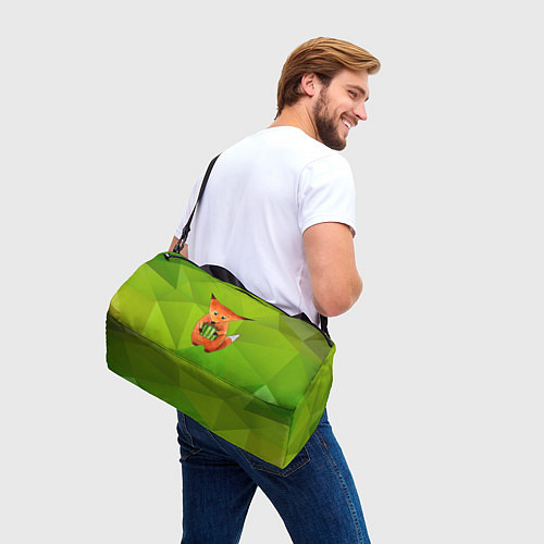 Спортивная сумка Лисенок с подарком / 3D-принт – фото 3