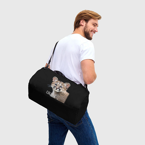 Спортивная сумка Пума - котенок / 3D-принт – фото 3
