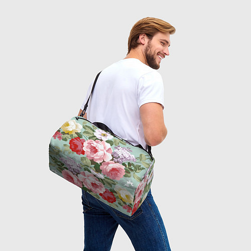 Спортивная сумка Букет роз Лето / 3D-принт – фото 3