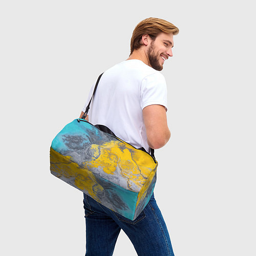 Спортивная сумка Извержение Красок / 3D-принт – фото 3