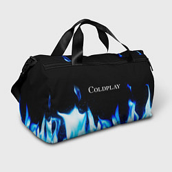 Сумки спортивные Coldplay Blue Fire, цвет: 3D-принт