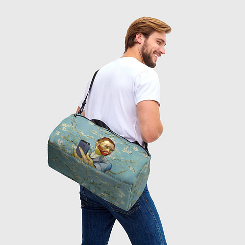 Спортивная сумка Ван Гог Селфи - Арт Портрет / 3D-принт – фото 3