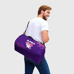 Сумки спортивные Даша единорог с сердечком, цвет: 3D-принт — фото 2