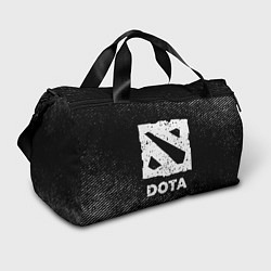 Сумки спортивные Dota с потертостями на темном фоне, цвет: 3D-принт