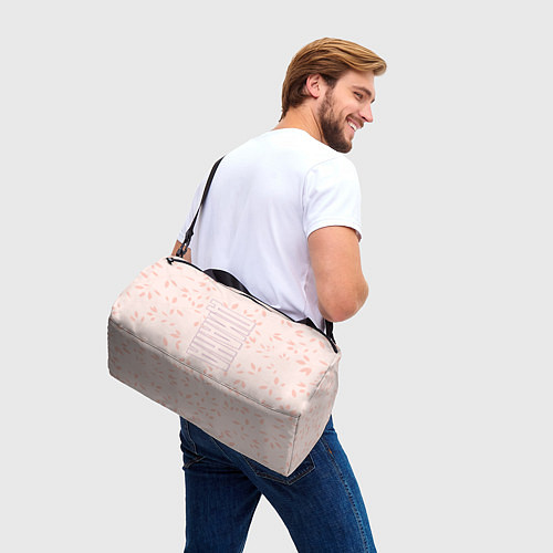 Спортивная сумка Диана по-вертикали с розовым фоном / 3D-принт – фото 3