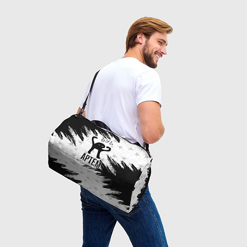 Спортивная сумка Кот ъуъ Артем / 3D-принт – фото 3