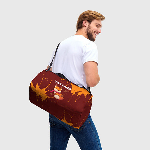 Спортивная сумка Татьяна осенняя лисичка / 3D-принт – фото 3