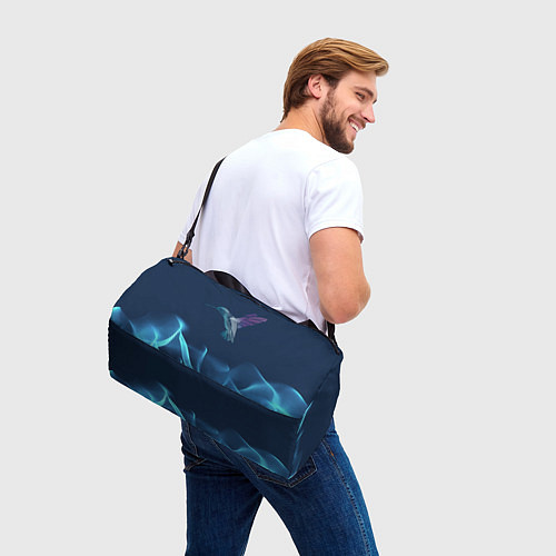 Спортивная сумка Колибри в полете / 3D-принт – фото 3