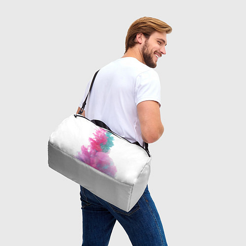 Спортивная сумка Яркий красочный дым / 3D-принт – фото 3