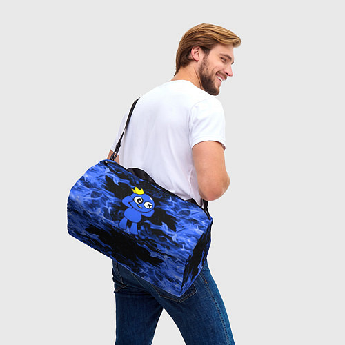 Спортивная сумка Роблокс: Синий огонь / 3D-принт – фото 3