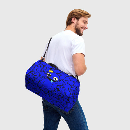 Спортивная сумка Радужные друзья персонаж Синий / 3D-принт – фото 3