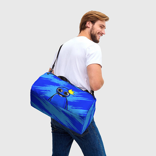 Спортивная сумка Радужные друзья: веселый Синий / 3D-принт – фото 3