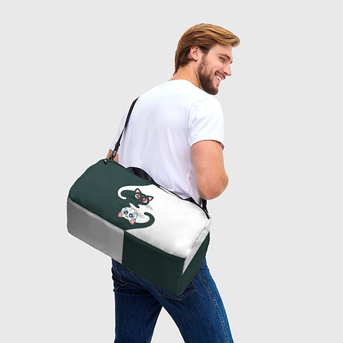 Спортивная сумка Луна и Артемис инь-янь / 3D-принт – фото 3