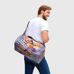 Сумки спортивные Зайчик с большой морковью, цвет: 3D-принт — фото 2