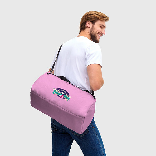 Спортивная сумка Happy Mothers Day - эмблема / 3D-принт – фото 3