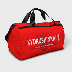 Сумки спортивные Киокушинкай карате - на красном фоне, цвет: 3D-принт