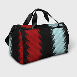 Сумки спортивные Красно-бирюзовый разрыв, цвет: 3D-принт