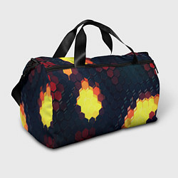 Сумки спортивные Оранжевый питон, цвет: 3D-принт