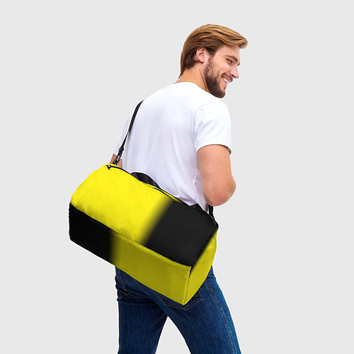 Спортивная сумка И черный и желтый / 3D-принт – фото 3
