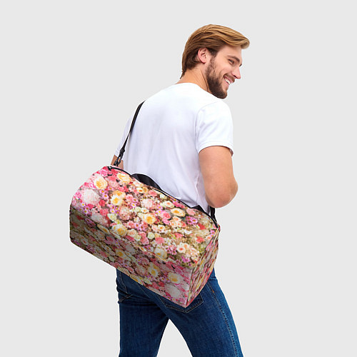 Спортивная сумка Тысяча цветов / 3D-принт – фото 3