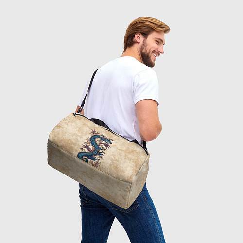 Спортивная сумка Irezumi японский дракон-змей / 3D-принт – фото 3
