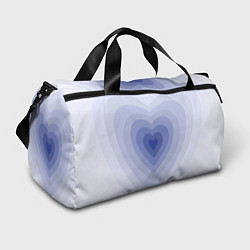 Сумки спортивные Голубое сердце градиент, цвет: 3D-принт