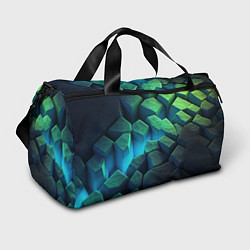 Сумки спортивные Неоновые разломленные плиты, цвет: 3D-принт