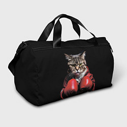 Сумки спортивные Cat boxing, цвет: 3D-принт