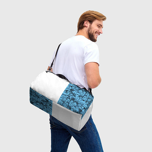Спортивная сумка Ахегао на белом фоне / 3D-принт – фото 3
