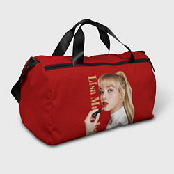 Спортивная сумка Blackpink Lisa paints lips