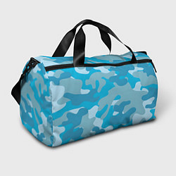 Сумки спортивные Камуфляж военный синий, цвет: 3D-принт