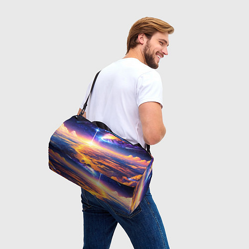Спортивная сумка Космическая вселенная / 3D-принт – фото 3