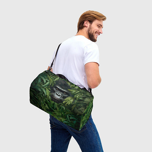 Спортивная сумка Горилла в джунгях / 3D-принт – фото 3