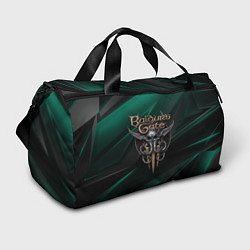 Спортивная сумка Baldurs Gate 3 logo green geometry