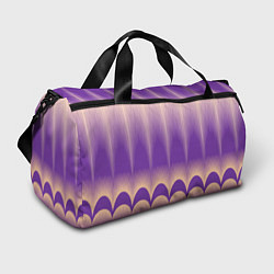 Сумки спортивные Фиолетовый градиент в полоску, цвет: 3D-принт